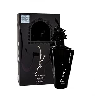 Lattafa Maahir Black Edition Eau De Perfume Spray for Men and Women, 3.4 Oz