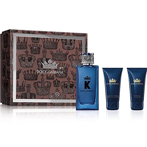 Dolce & Gabbana K Eau De Perfume Spray 3 Piece Set for Men