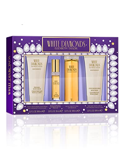 Elizabeth Taylor White Diamonds for Women's Fragrance 4 Piece Gift Set