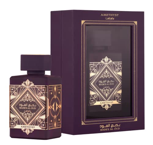 Lattafa Bade'e Al Oud Amethyst Eau De Perfume Spray, 3.4 Ounces