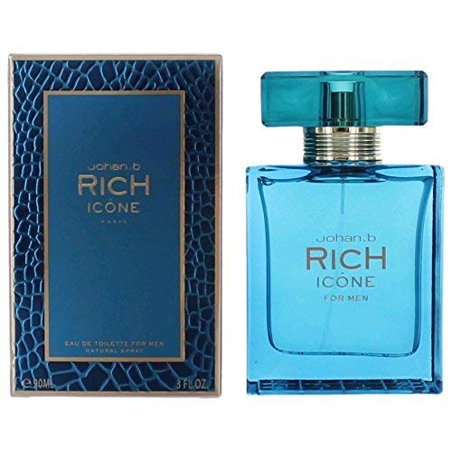 Rich Icon By Johan B Cologne Spray for Men, 3.0 Ounces