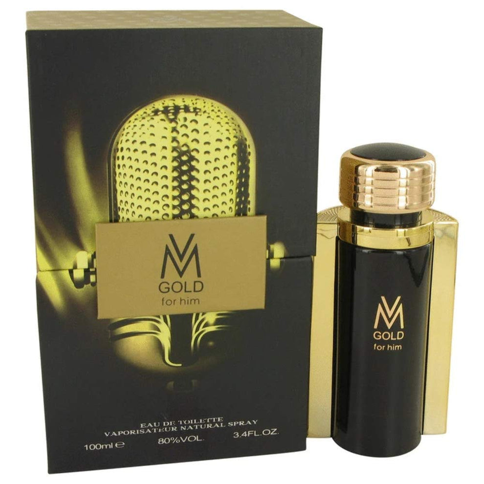 Victor Manuelle Gold Eau De Toilette Spray for Men, 3.4 Ounces ...